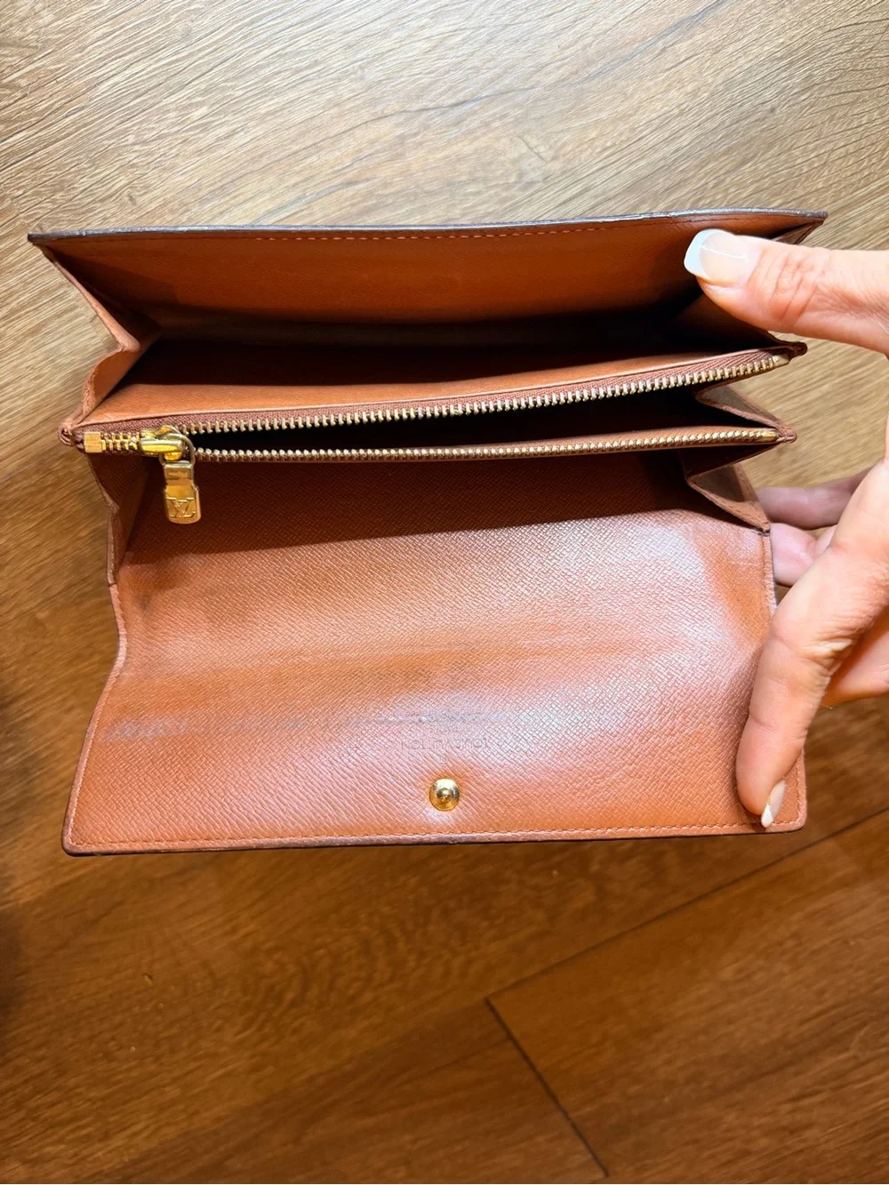 Louis Vuitton Monogram Long Wallet - Brown with Gold Monogram TH0938
